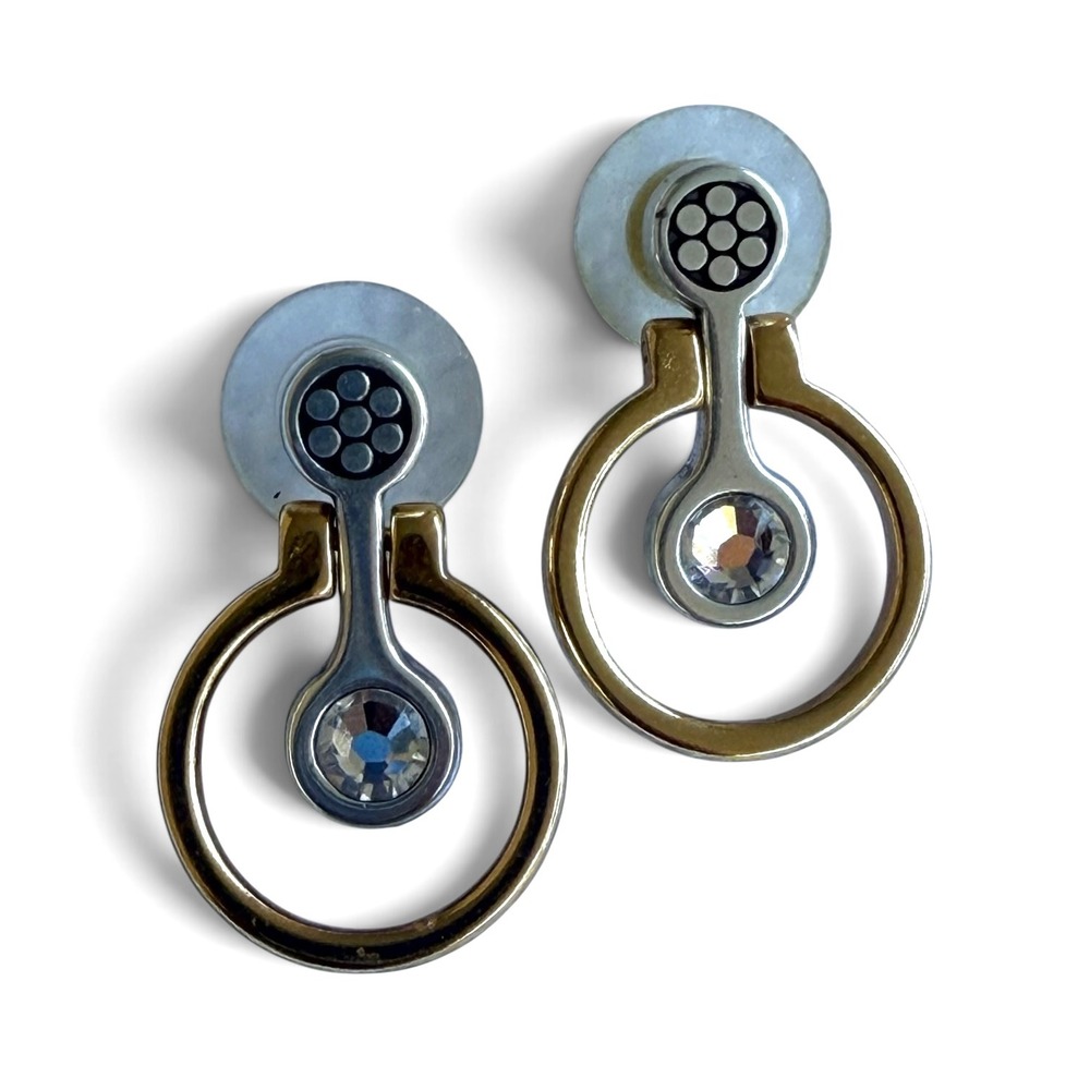 Unbranded Door Knocker Earrings Women OS Two-Tone GUC Vintage Style Geometric